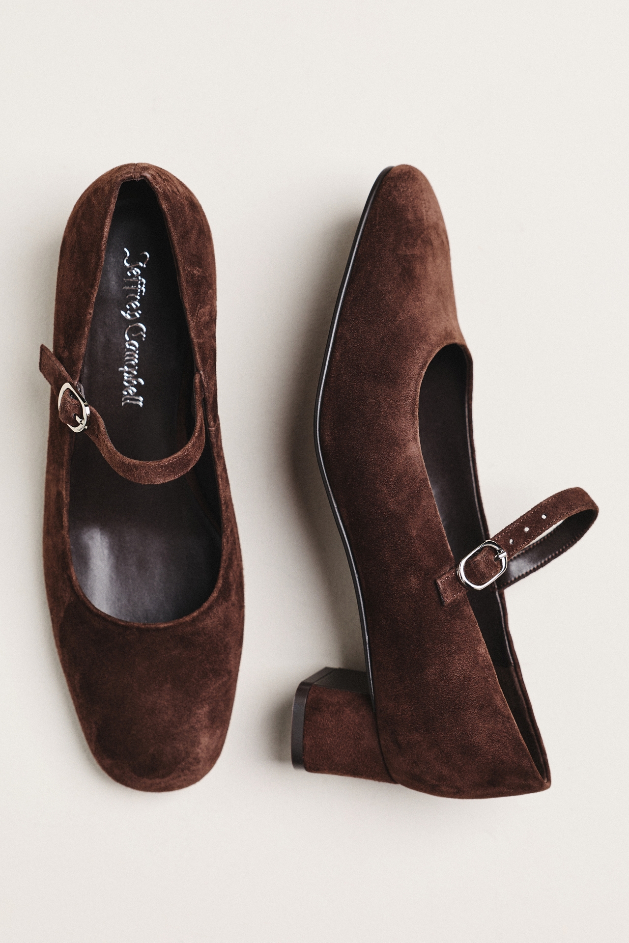 Jeffrey Campbell Top-Class Suede Mary Jane Heels