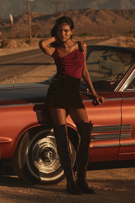 Jeffrey Campbell Shamble Over-the-knee Foldover Boots In Red