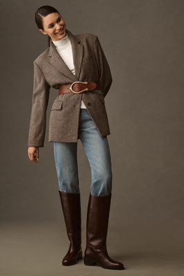 Jeffrey Campbell Reining-2 Riding Boots In Brown