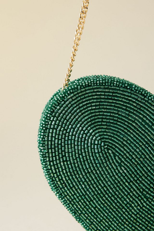 Sac à bandoulière cœur perlé #1