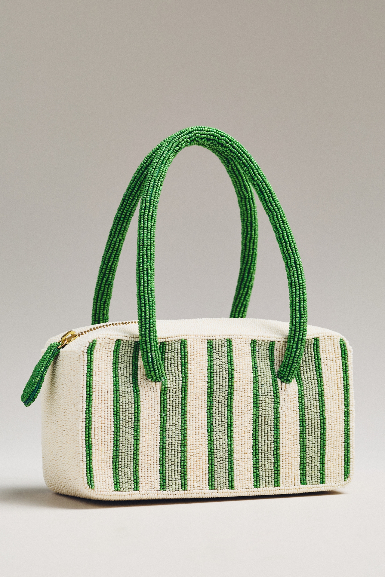 Beaded Box-Shaped Bag