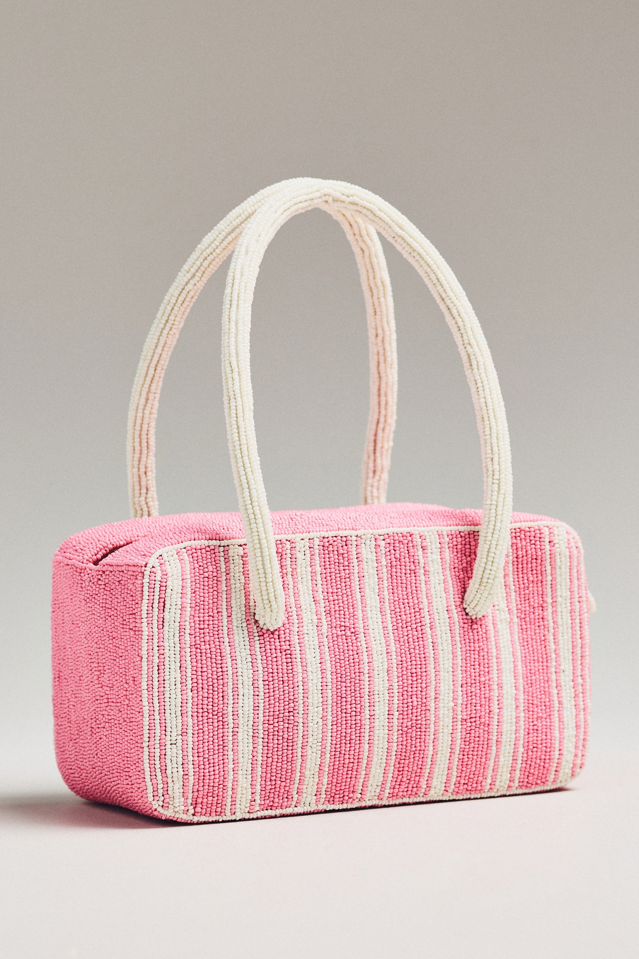 Beaded Box-Shaped Bag