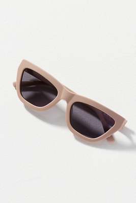 Jenny Bird Flat Top Aviator Sunglasses In Brown