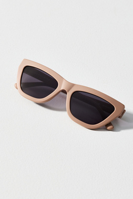 Jenny Bird Flat Top Aviator Sunglasses In Brown