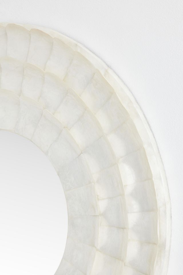 Aimee Capiz Shell Round Mirror #2