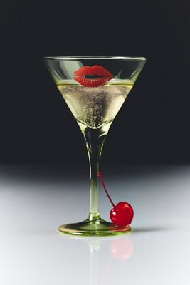 Bisous Martini Glass