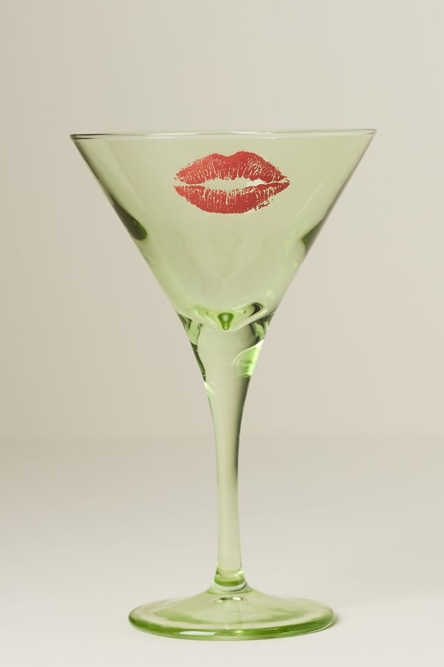 Bisous Martini Glass #1