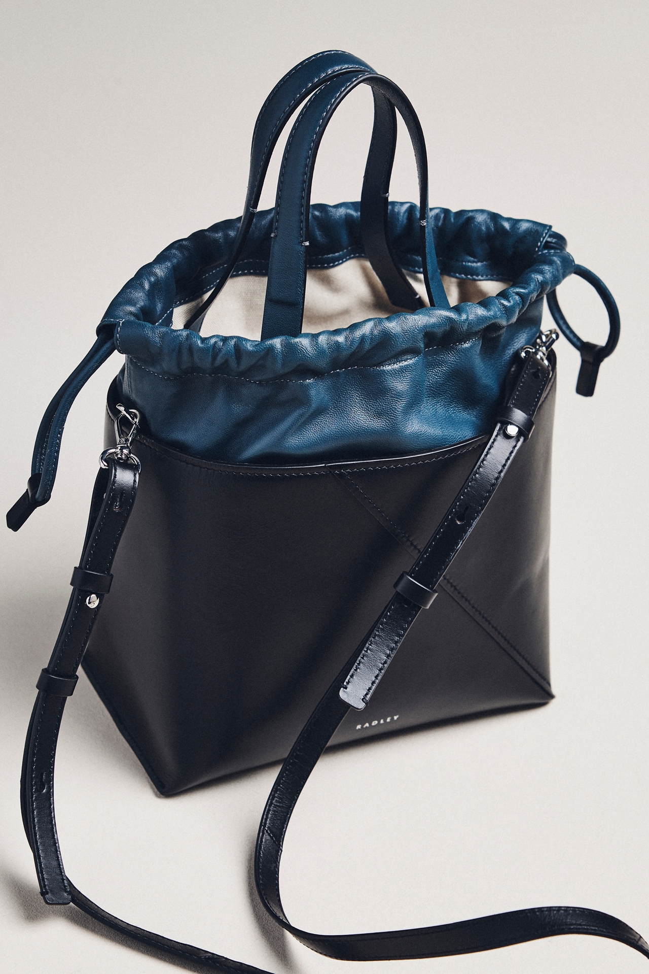 Radley London Leather Drawstring Bag
