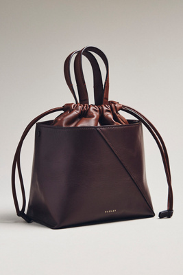 Radley London Leather Drawstring Bag In Brown
