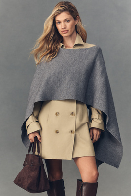 Mare Mare Knit Wrap In Gray