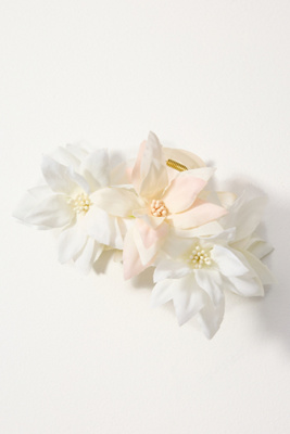 By Anthropologie Lily Claw Clip In White