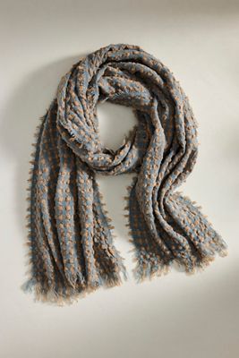 Plaid Crinkle Scarf