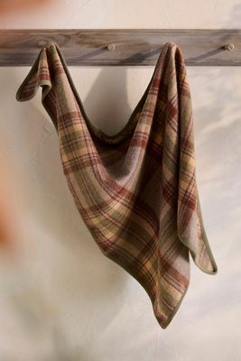 Terrain Wool Triangle Scarf In Gray