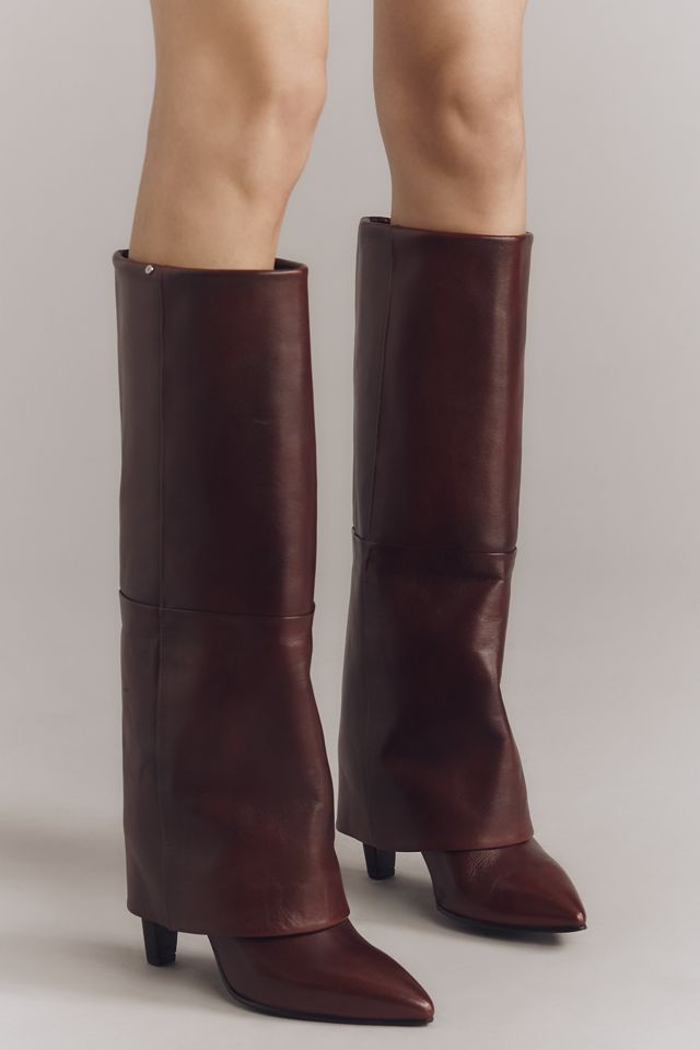 Bronx Jad-ey Smooth Leather Foldover Riding Boots #1