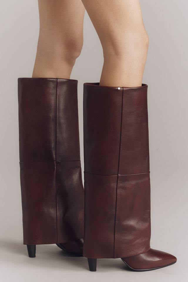 Bronx Jad-ey Smooth Leather Foldover Riding Boots #2