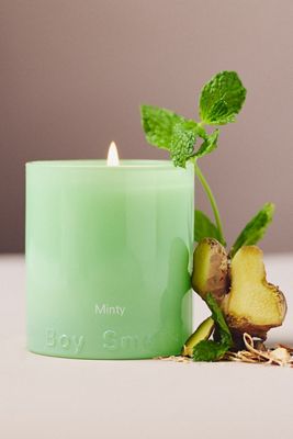 Boy Smells Minty Boxed Glass Candle