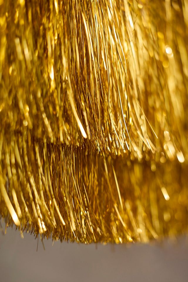 Golden Tinsel Garland, 9.8’ #2