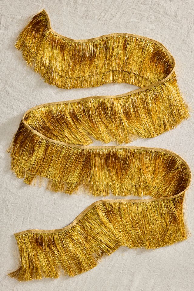 Golden Tinsel Garland, 9.8’ #1