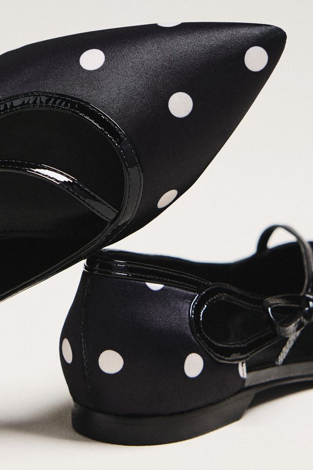 Maeve Pointed-Toe Side-Strap Bow Flats #2