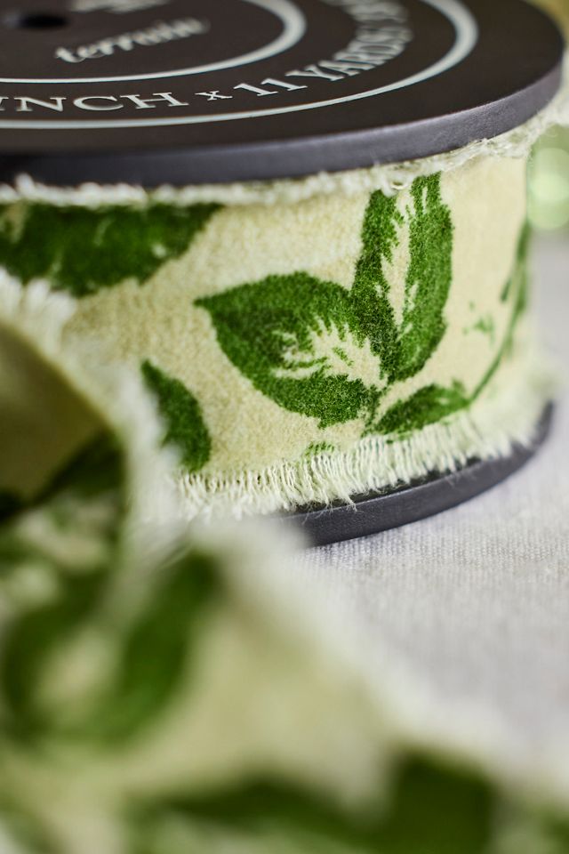 Tonal Floral Velvet Ribbon #1