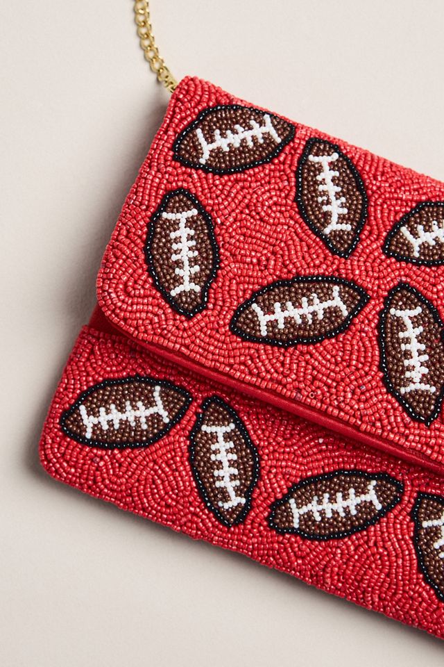 Lisi Lerch Beaded Football Clutch #2