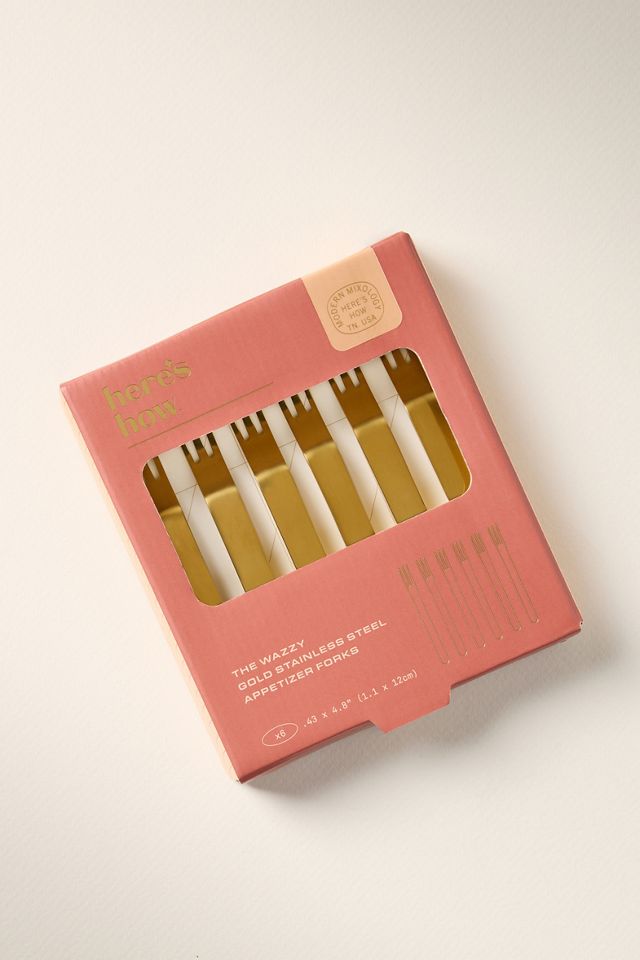 Here's How Wazzy Appetizer Forks, Set of 6 #2