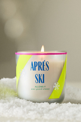 Anthropologie Après Ski Fruity Icewood Berry Boxed Glass Candle In White