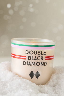Anthropologie Double Black Diamond Woody Pinesap & Balsam Boxed Glass Candle In Neutral