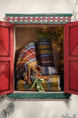 Antique Tartan Recycled Wool Throw