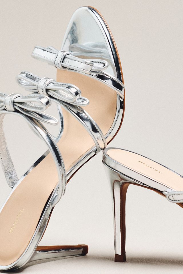 Maeve Triple-Bow Kitten Heels #2