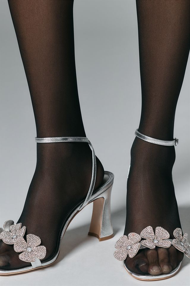 Maeve Crystal Floral Ankle-Strap Heels #2