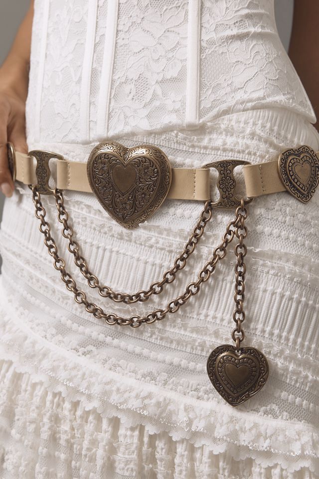 Streets Ahead Mia Heart Chain Detail Belt #1