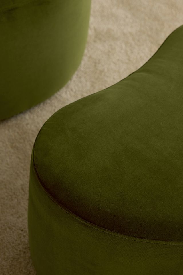 Joanie Velvet Ottoman #1