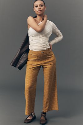 Pantalon The Colette Crop taille haute à jambes larges par Maeve : Édition Adaptive
