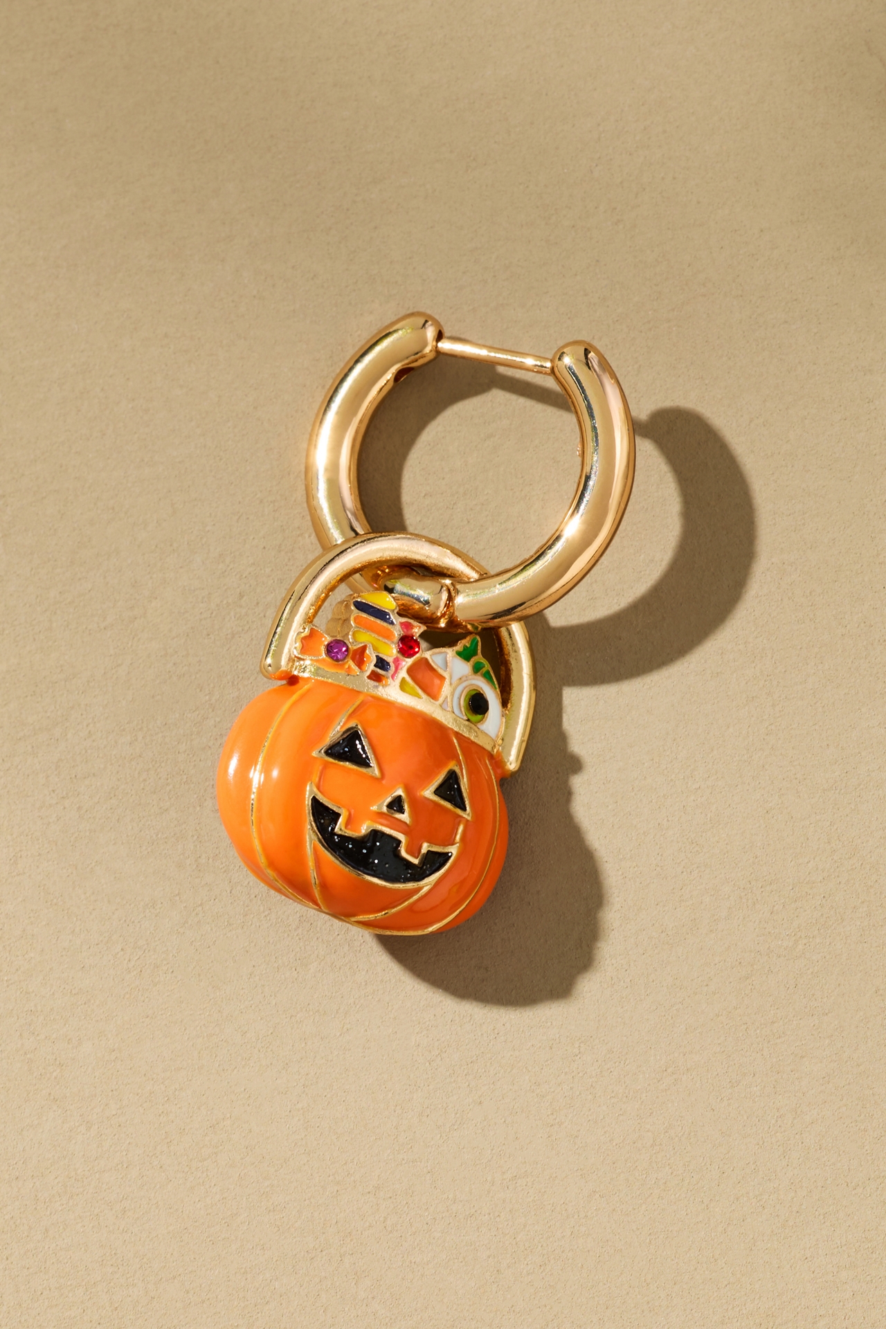 BaubleBar Laughing Jack Huggie Earrings
