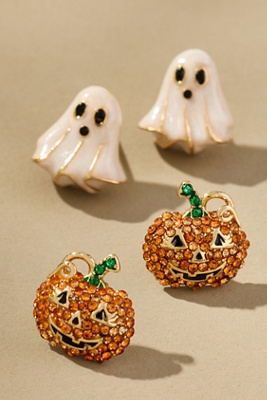 Baublebar Jack And Boo Earring Set In Orange