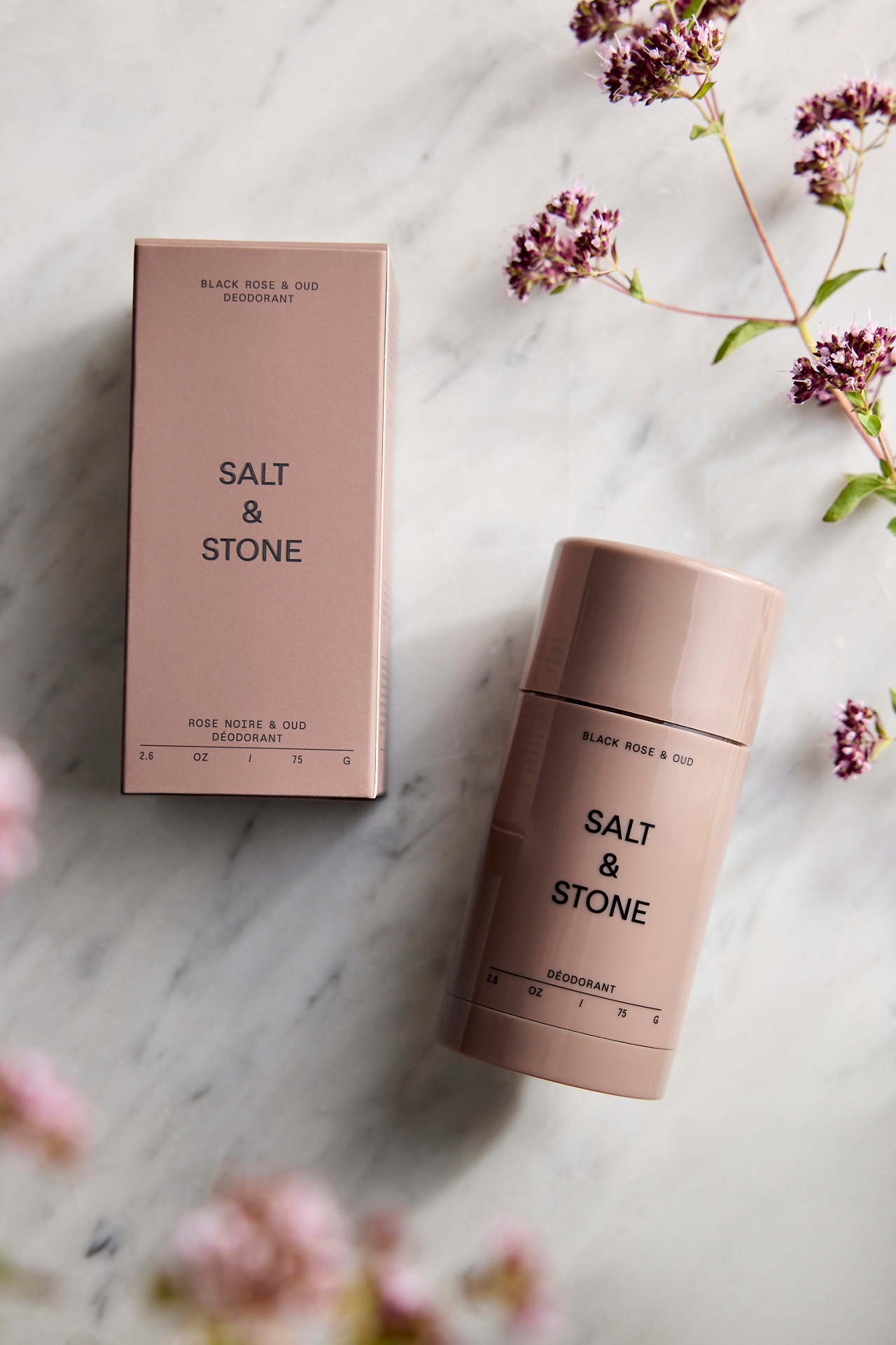 Salt + Stone Deodorant, Black Rose + Oud