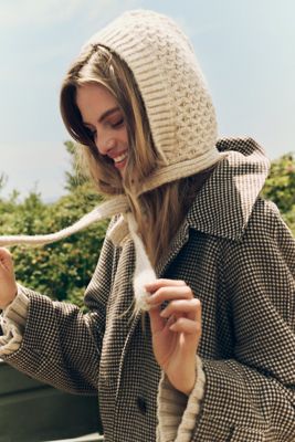 By Anthropologie Tie-Front Knit Hood
