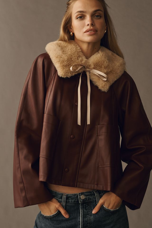 By Anthropologie Faux-Fur Collar #2
