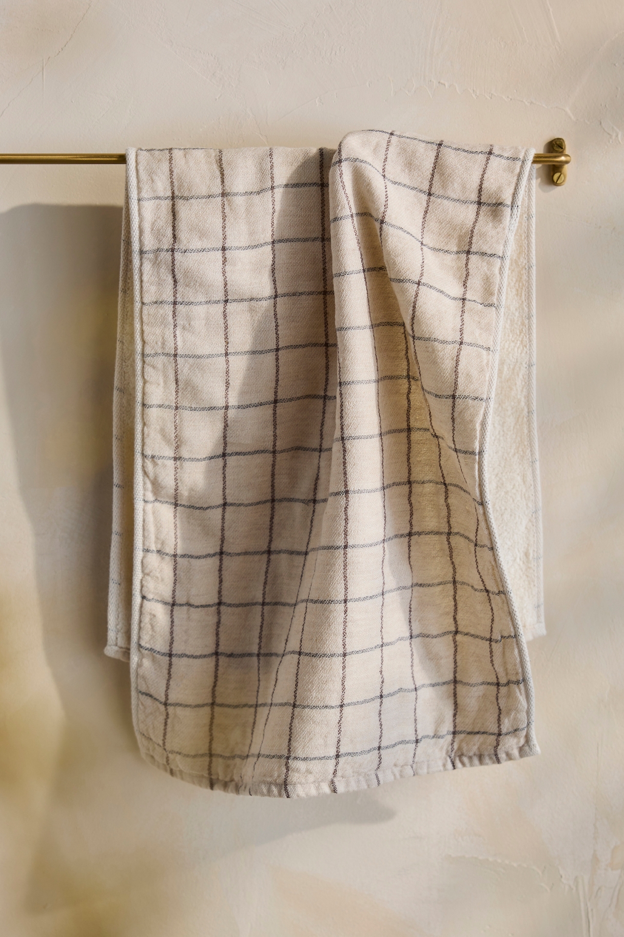 Check Organic Cotton Hand Towel