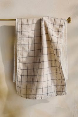 Check Organic Cotton Hand Towel