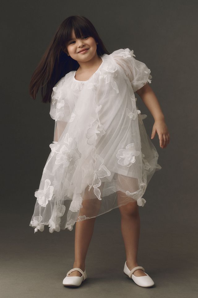 Bardot Aya 3D Flower Girl Dress #1