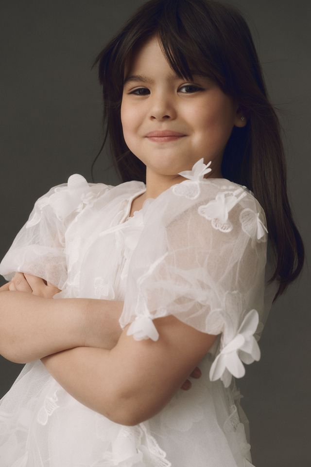 Bardot Aya 3D Flower Girl Dress #4