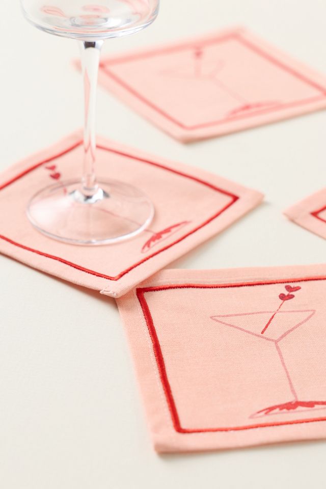Be My Valentini Cocktail Napkins, Set of 4 #1