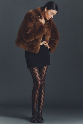 By Anthropologie Tüll-Spitzenstrumpfhose