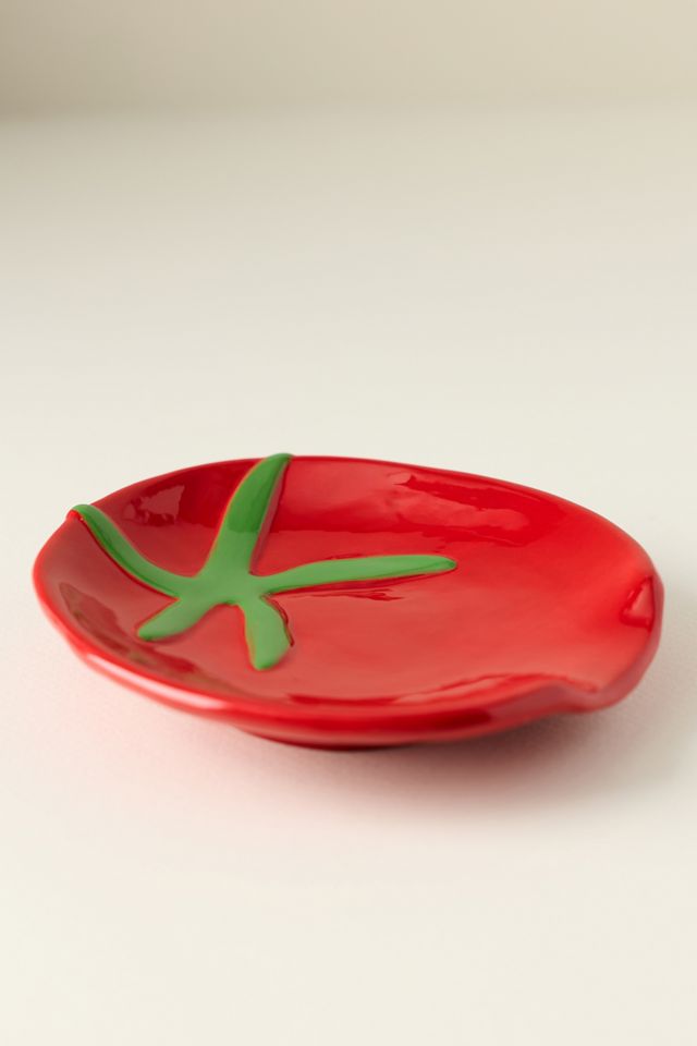 Handpainted Tomato Spoon Rest #2