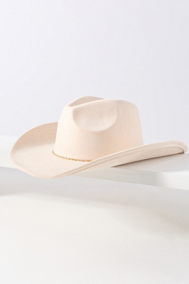 By Anthropologie Felt Cowboy Rancher In White