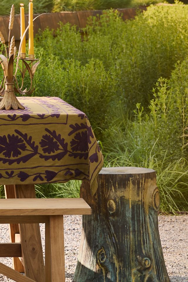 Faux Bois Aluminum Stool #3