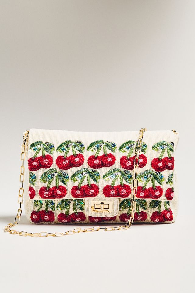 Maeve Oversized Beaded Shoulder Bag #1