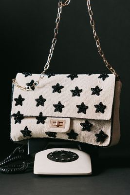Maeve Oversized Beaded Shoulder Bag